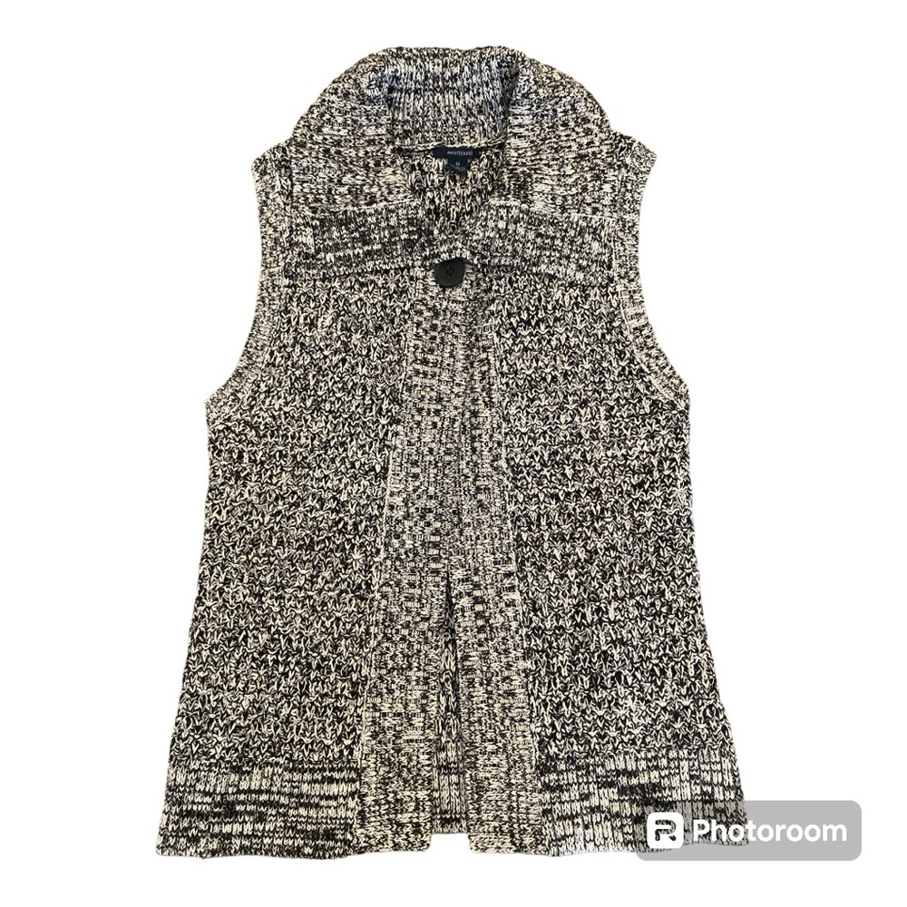 Westbound Sweater Vest Black and White Size Medium